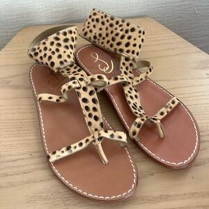 NWOT Sam Edelman Mollie gladiator cow hair sandal